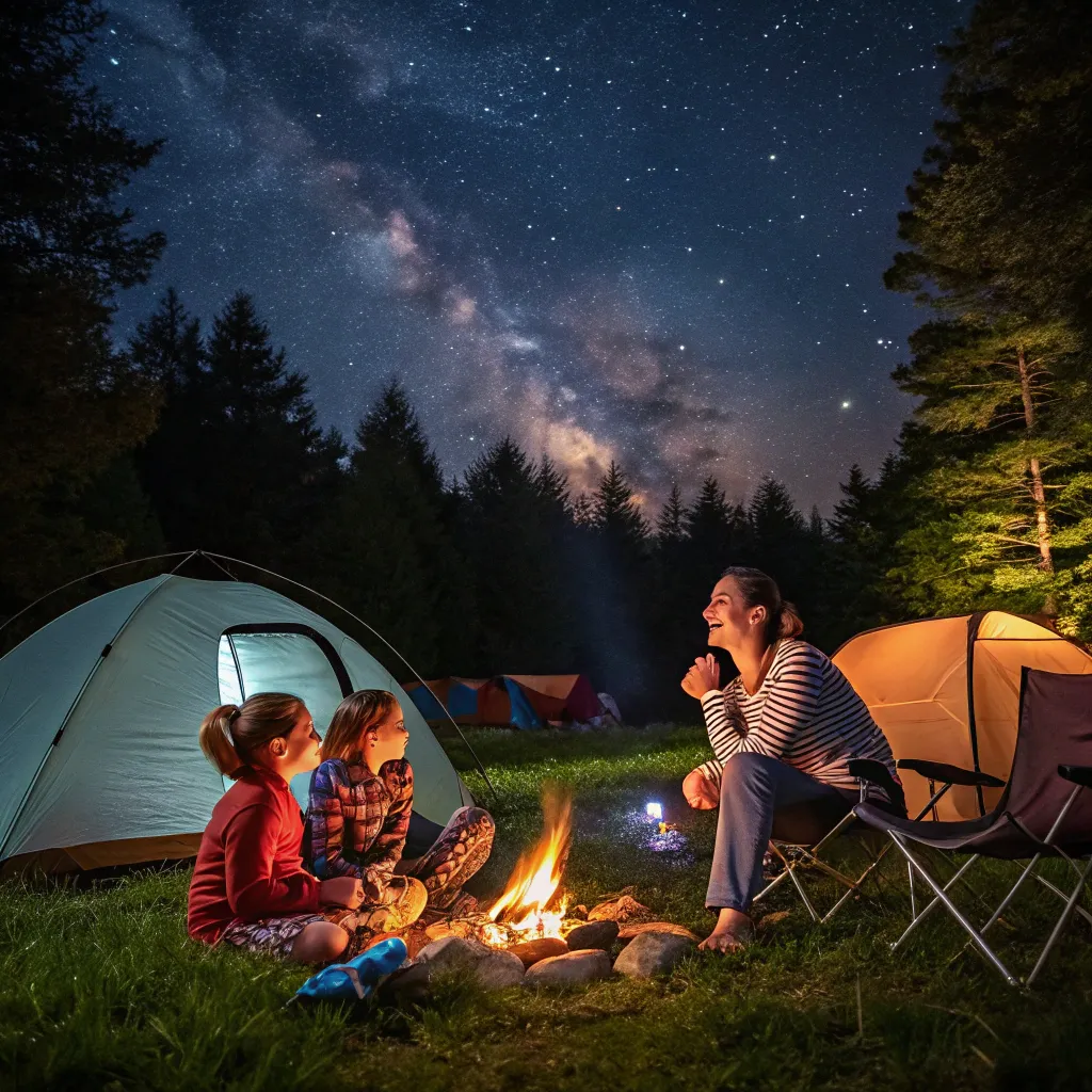 Family camping adventure